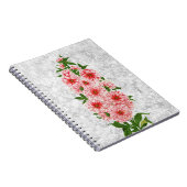  Stijl Hollyhock Type Flower Journal Notitieboek (Rechterzijde)