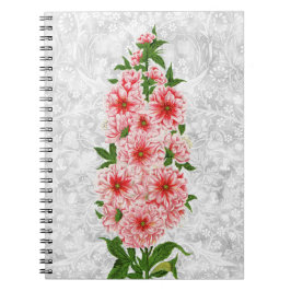  Stijl Hollyhock Type Flower Journal Notitieboek