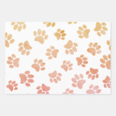  stijl hondenpootjes afdrukken inpakpapier vel (Voorkant 2)