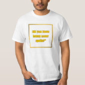 Stijl: Honey Never Spoil Mannen Value T-Shirt (Voorkant)