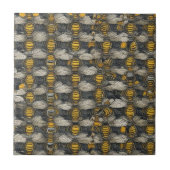 stijl HoneyBee Pattern Tegeltje (Voorkant)