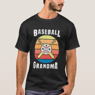 Stijl honkbal oma t-shirt