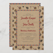  stijl hotline ballonbestemming bruiloft kaart (Voorkant / Achterkant)