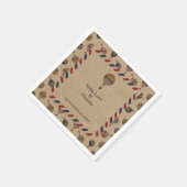  stijl hotline ballonbestemming bruiloft servet (Hoek)