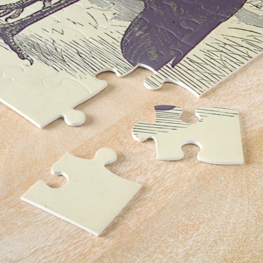 stijl, houdbare vogelpuzzel legpuzzel (Zijkant)