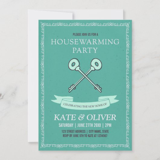 stijl — Housewarming Party uitnodiging (Voorkant)
