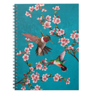  stijl Hummingbird & Cherry Blossom Notitieboek