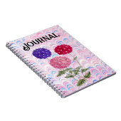 stijl Hydrangea Flower Art Journal Notitieboek (Rechterzijde)
