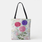 stijl Hydrangea Flowers Canvas tas (Achterkant)