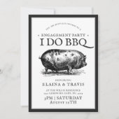  stijl | I Do BBQ  | Engagement Party Kaart (Voorkant)