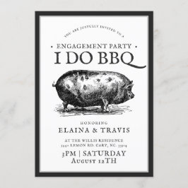  stijl | I Do BBQ  | Engagement Party Kaart