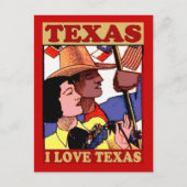  stijl I Love Texas Briefkaart (Voorkant)