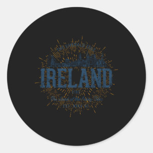 Stijl Ierland Ronde Sticker