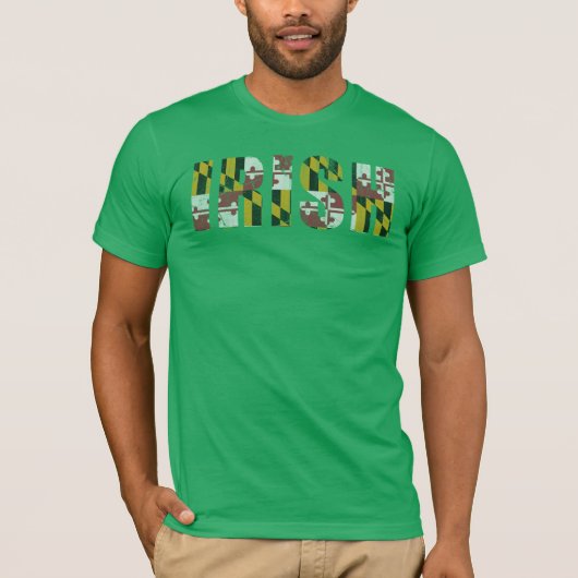 stijl Ierse vlag T-shirt (Voorkant)