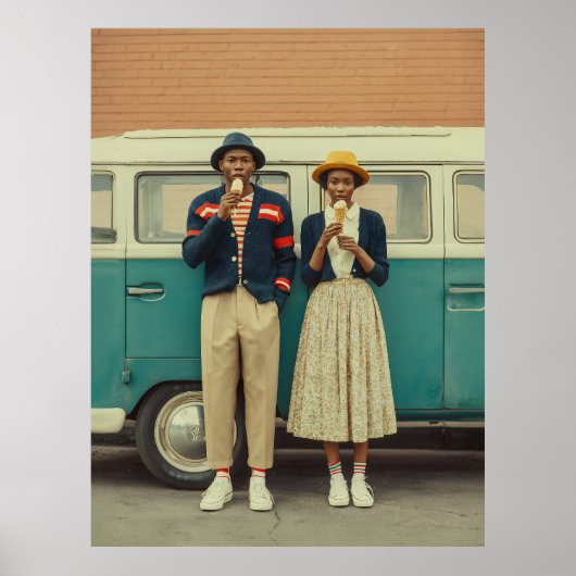 stijl ijsmoment poster (Voorkant)