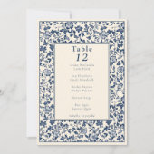 stijl ingewikkelde bloemtafel zitkaart kaart (Voorkant)