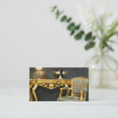 Stijl interieurarchitectuur voor interieurontwerpe visitekaartje (Staand voorkant)