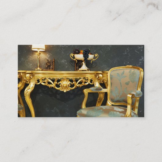 Stijl interieurarchitectuur voor interieurontwerpe visitekaartje (Voorkant)