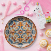  stijl Italiaans aardewerk geïnspireerd Papieren Bordje (Feest)