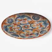  stijl Italiaans aardewerk geïnspireerd Papieren Bordje (Gekanteld)
