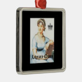  stijl Jane Austen kerstversiering Metalen Ornament (Rechts)