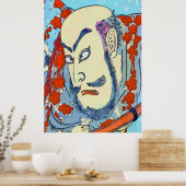  stijl Japanse Samurai-afdrukken Poster (Keuken)
