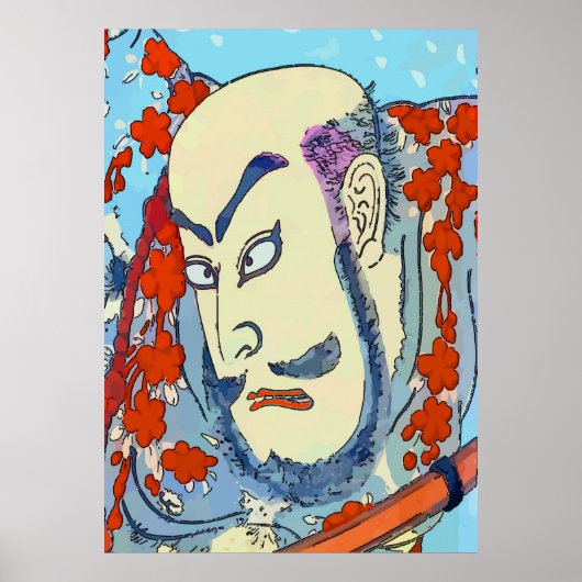  stijl Japanse Samurai-afdrukken Poster (Voorkant)
