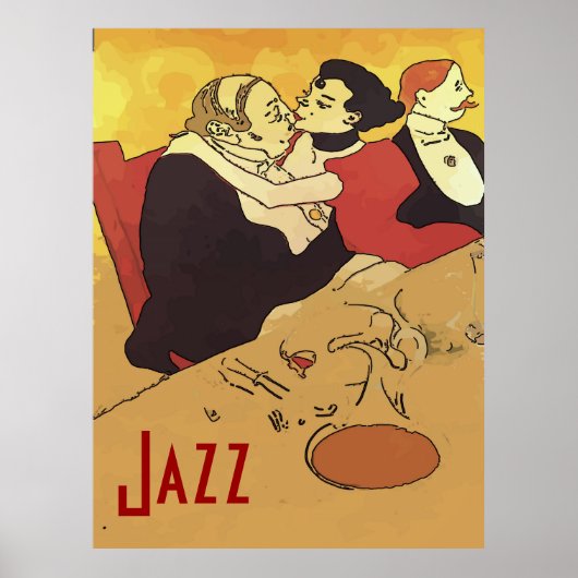  stijl Jazz Kiss Poster (Voorkant)