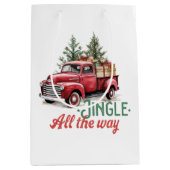  stijl jingle helemaal kerst medium cadeauzakje (Voorkant)