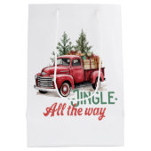  stijl jingle helemaal kerst medium cadeauzakje (Achterkant)