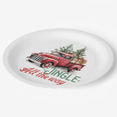  stijl jingle helemaal kerst papieren bordje (Gekanteld)