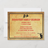  stijl Jumprope Silhouette Family Reunion Kaart (Achterkant)