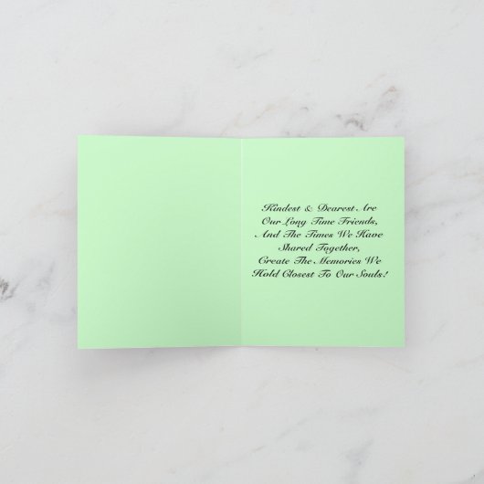  stijl Kaart Nieuwjaar Vriendschappen Vriend (Binnen)