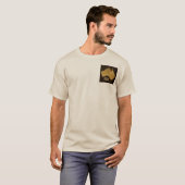 -stijl Kaart van Australië met Gold-effect T-shirt (Voorkant volledig)