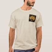 -stijl Kaart van Australië met Gold-effect T-shirt (Voorkant)