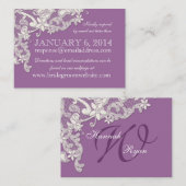  Stijl Kant Design Insert kaart (Voorkant / Achterkant)