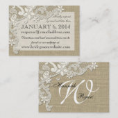 Stijl Kant Design Insert kaart (Voorkant / Achterkant)