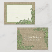 Stijl Kant Ontwerp Plaats Kaart Plaatskaartje (Voorkant / Achterkant)