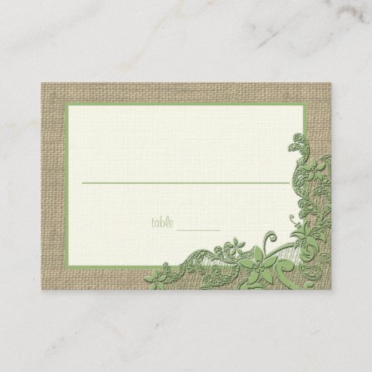 Stijl Kant Ontwerp Plaats Kaart Plaatskaartje (Voorkant)