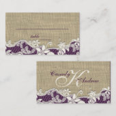  Stijl Kant Ontwerp place card Plaatskaartje (Voorkant / Achterkant)