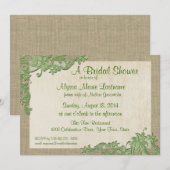  stijl kantontwerp Vrijgezellenfeest Kaart (Voorkant / Achterkant)