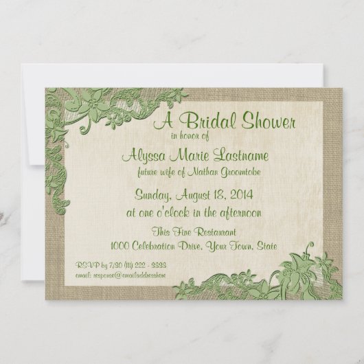  stijl kantontwerp Vrijgezellenfeest Kaart (Voorkant)