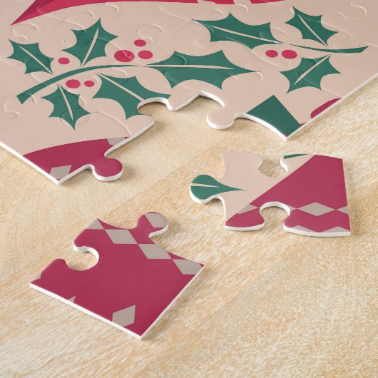  stijl Kerst Naadloos Patroon Legpuzzel (Zijkant)