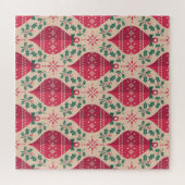 stijl Kerst Naadloos Patroon Legpuzzel (Horizontaal)