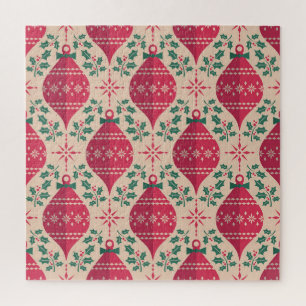 stijl Kerst Naadloos Patroon Legpuzzel