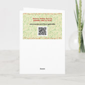  Stijl Kerst Ornament Art Snakeskin Kaart (Achterkant)