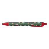 stijl kerst ornament patroon - groen zwarte inkt pen (Bodem)