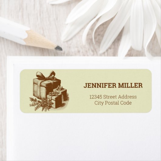  stijl kerstcadeaus decoratie Label (Insitu)