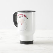  stijl Kerstman houdt van me! Reisbeker (Voorkant links)