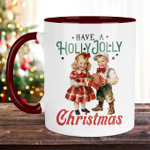 Stijl Kerstmis Kinderen Holly Jolly Mok